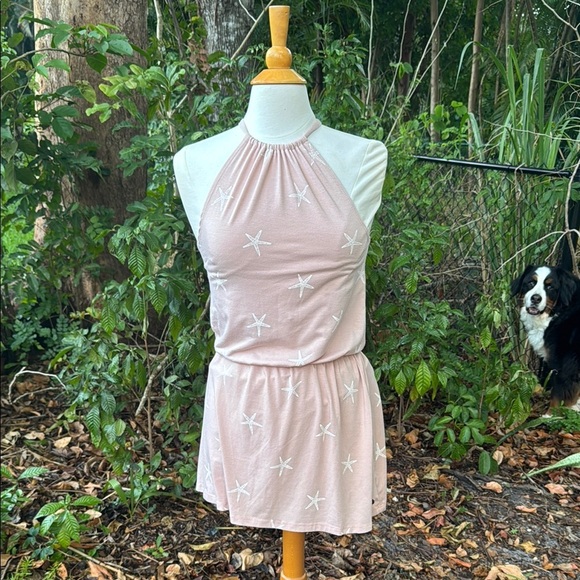 Spiritual Gangster pink mini dress, starfish print, size XS - Picture 1 of 5